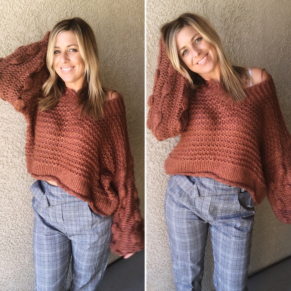 POM POM Chunky open knit sweater - Picture 7 of 8